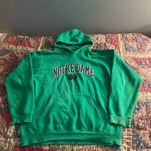 Notre Dame Green Hoodie size XL